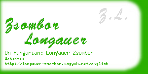 zsombor longauer business card